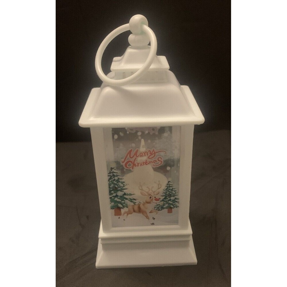 Candle LED Light Up Lantern Christmas Lamp  Tree Hanging Ornament deer